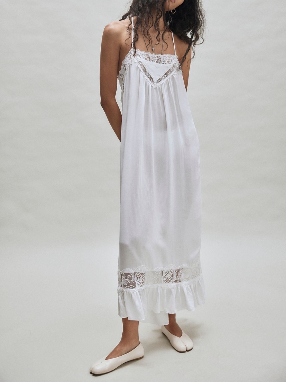 Free People White Kiss Me Later Maxi Slip Dress